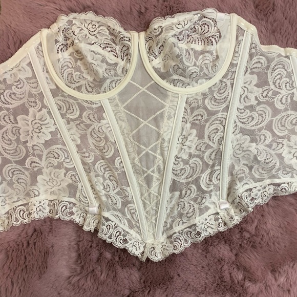 Lingerie-Bustier, Corset, white Lace, Gossard, 36Cc - Picture 5 of 14